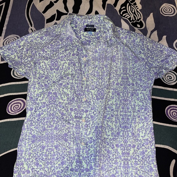 Vibrant Purple Casual Button Down Shirt - Picture 1 of 3